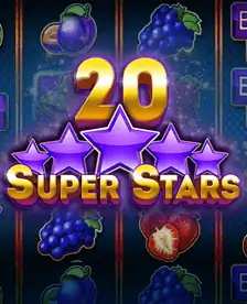 20 Super Stars slot at Nika Casino – classic fruit-themed online slots with cascading wins