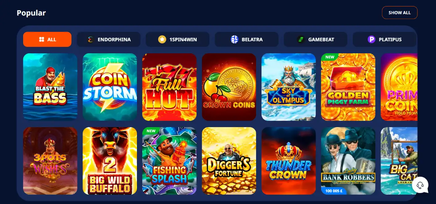 nika casino games