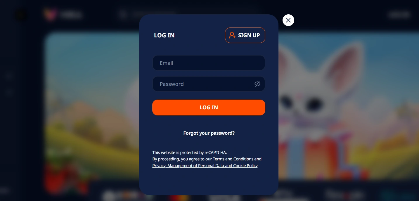 nika casino register
